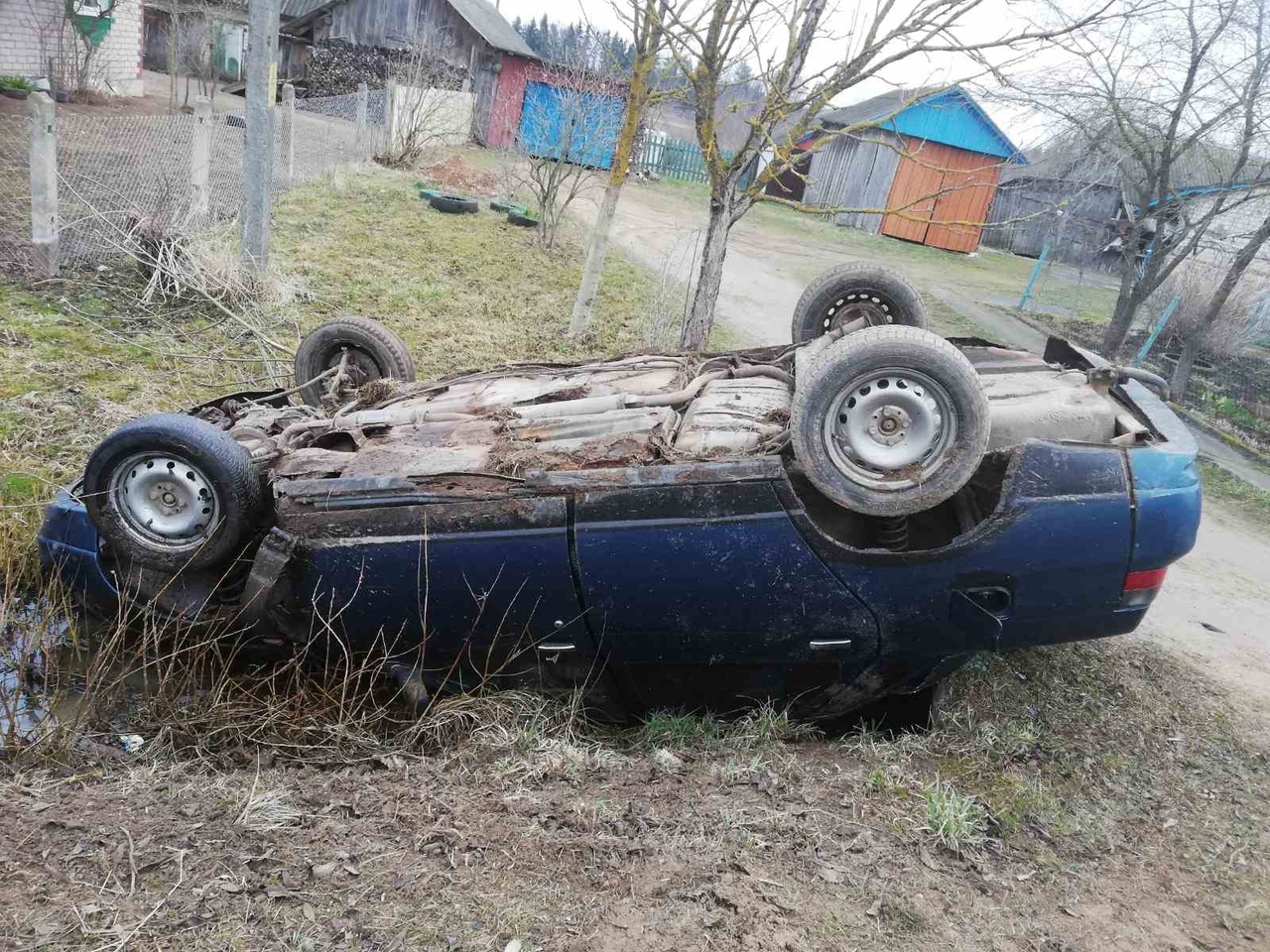 В Сенненском районе «ВАЗ» въехал в придорожное дерево, автомобилисту потребовалась помощь медиков