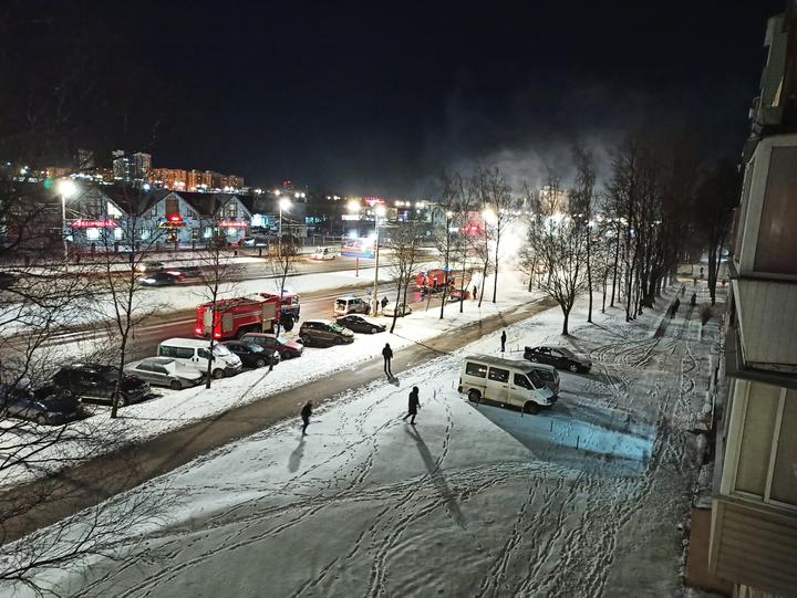 В Витебске во время езды загорелся автомобиль