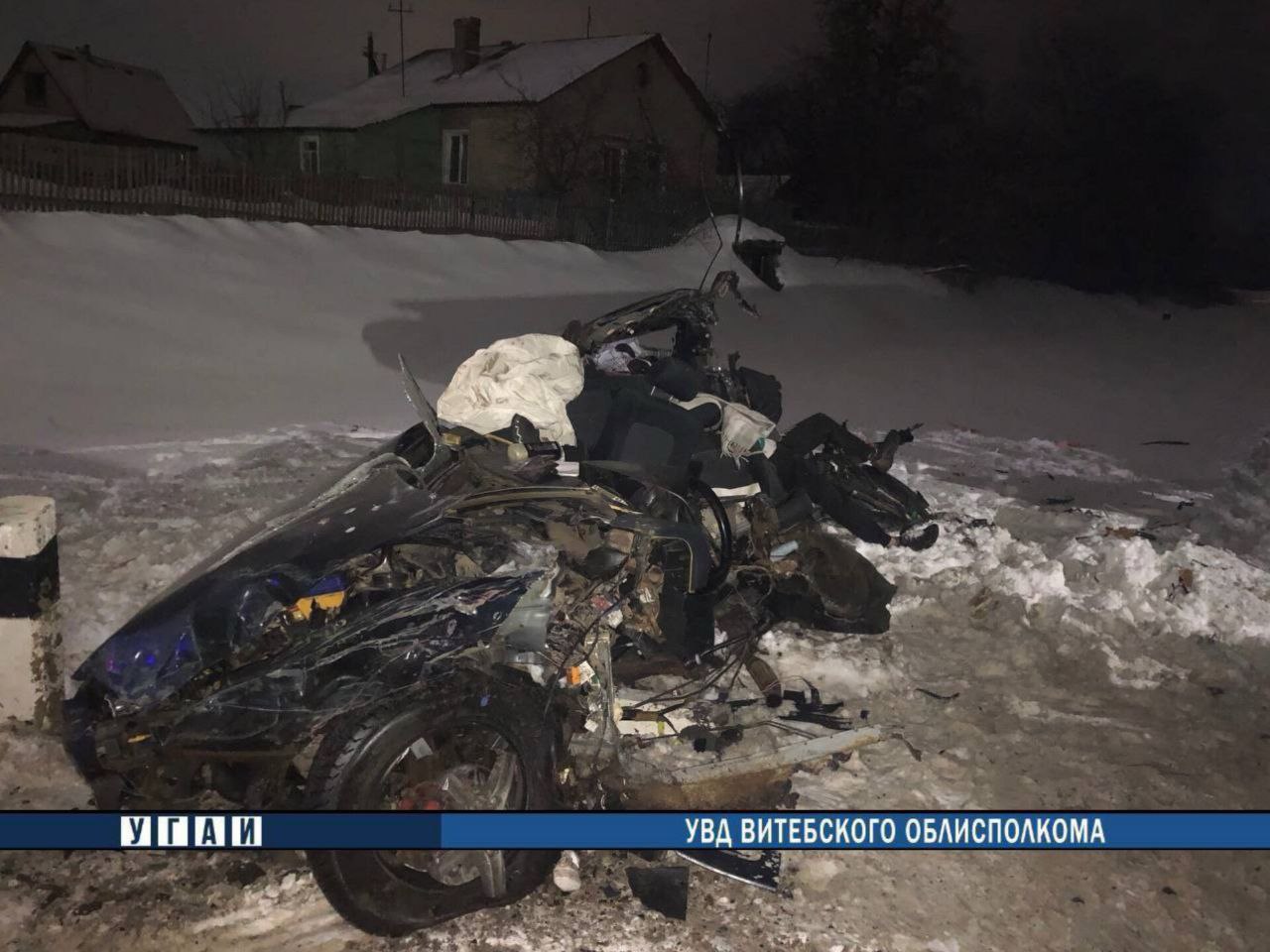 В Оршанском районе легковой автомобиль столкнулся с грузовым поездом