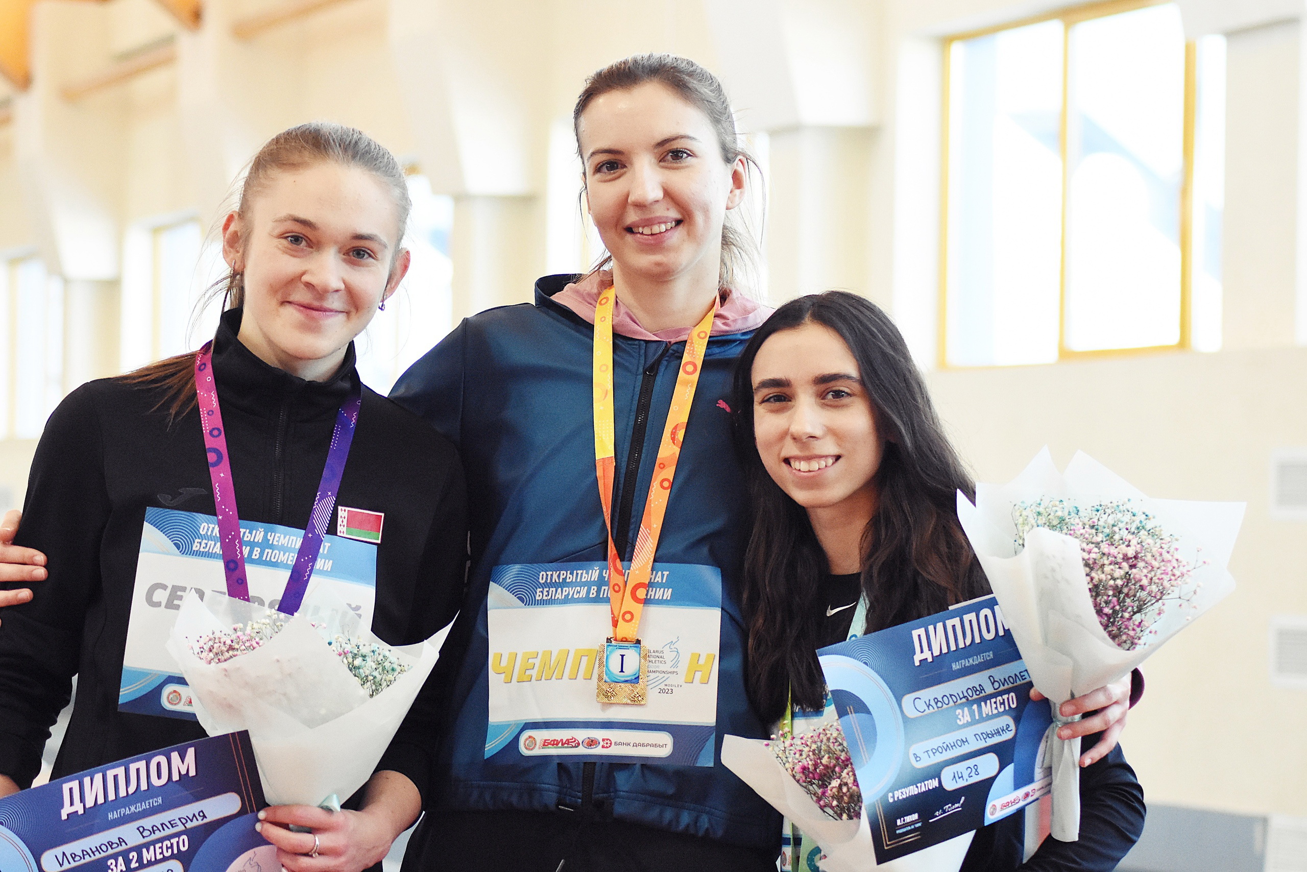 На открытом чемпионате Беларуси по легкой атлетике в помещении спортсмены Витебской области завоевали 9 медалей