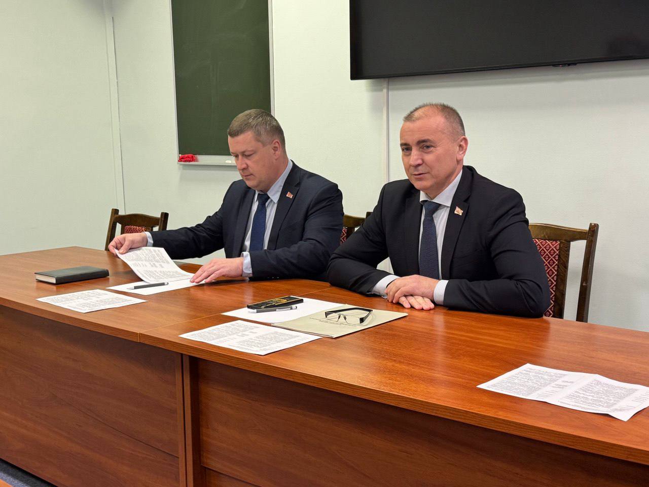 Помощник Президента - инспектор по Витебской области Владимир Юргевич провел встречу с перспективным кадровым резервом области 