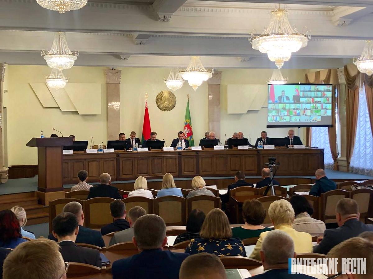 В Витебском облисполкоме рассмотрели вопросы строительства и ввода в эксплуатацию жилья