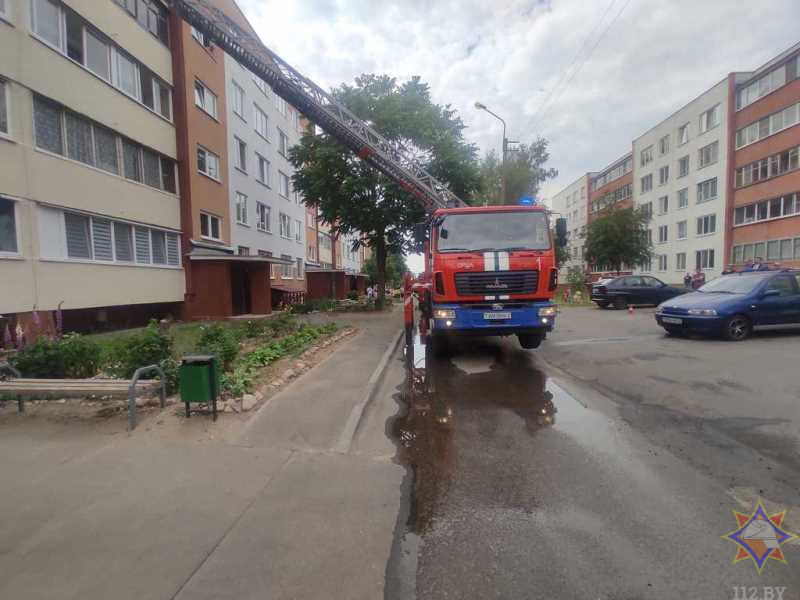 В Орше на пожаре пострадал мужчина