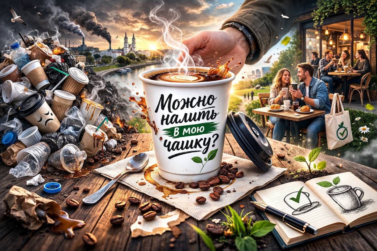 «Можно налить в мою чашку?»