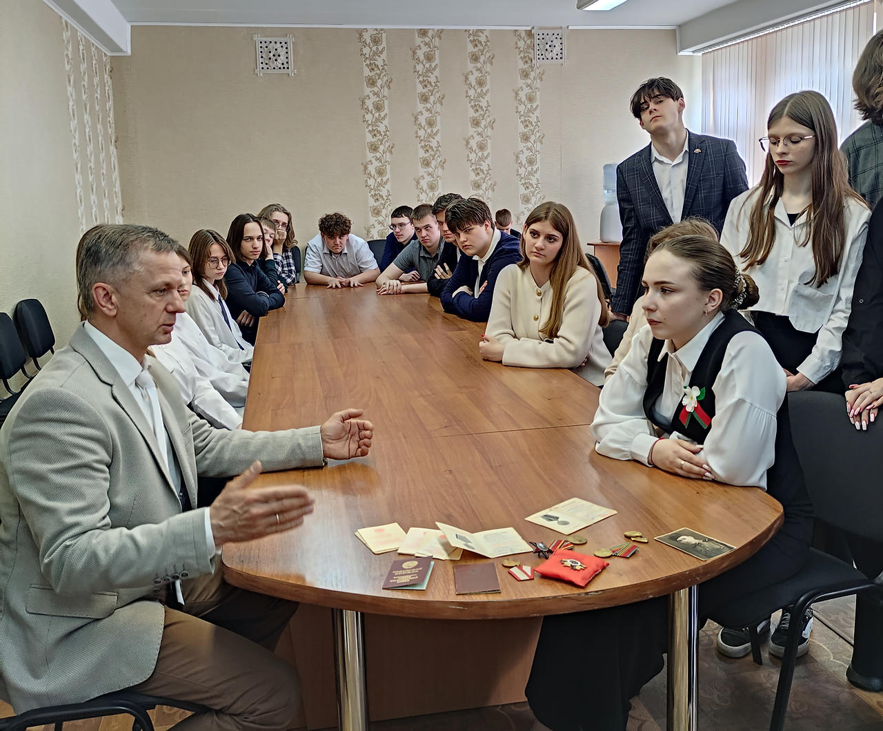 От семейных историй до боевых наград: в школе им. И.А.Флёрова в Орше прошла интерактивная площадка