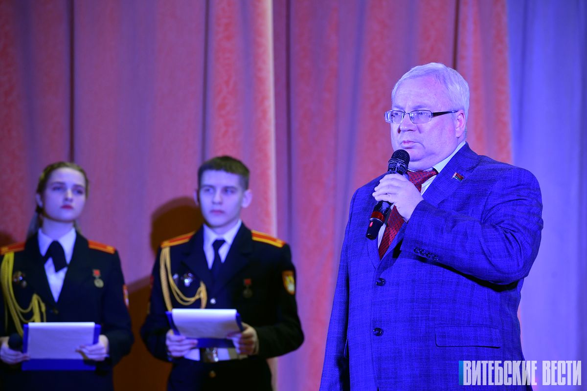  В Витебском кадетском училище состоялось открытие месячника «Служу Отечеству» 
