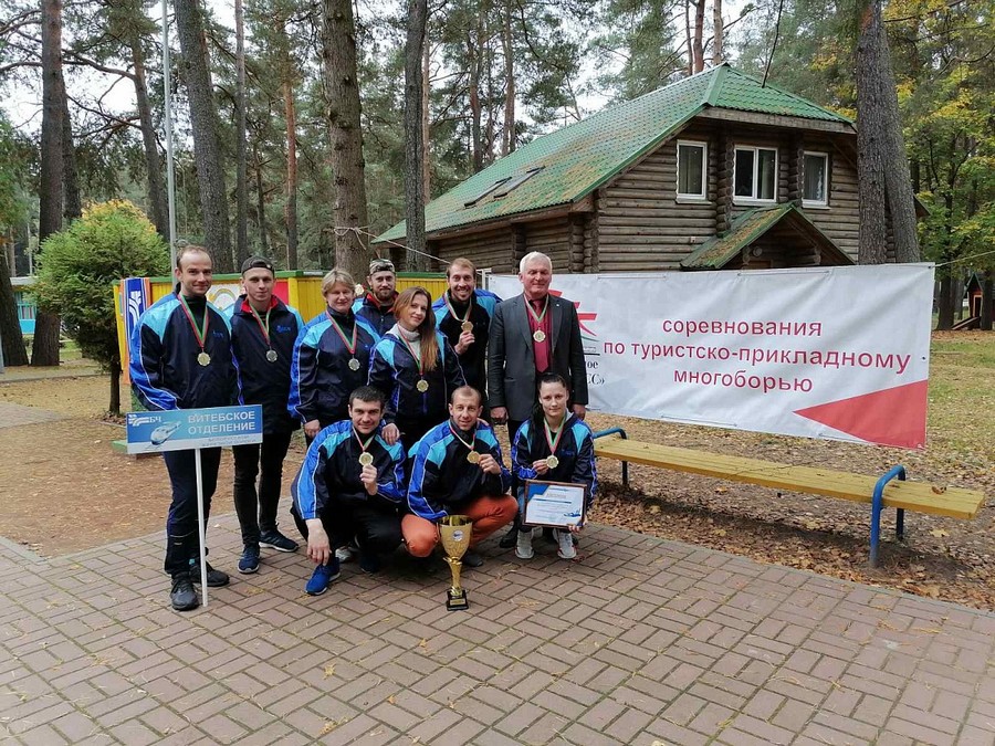 В открытом чемпионате  БЖД по туристско-прикладному многоборью команда Витебского отделения заняла 1-е место