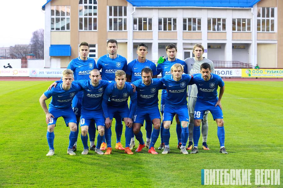 ФК «Витебск» сыграл вничью с минским «Торпедо» в чемпионате Беларуси