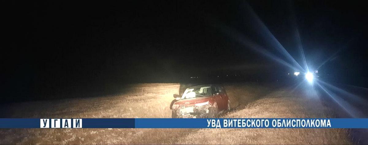 В Лиозненском районе водитель не справилась с управлением и съехала в кювет 