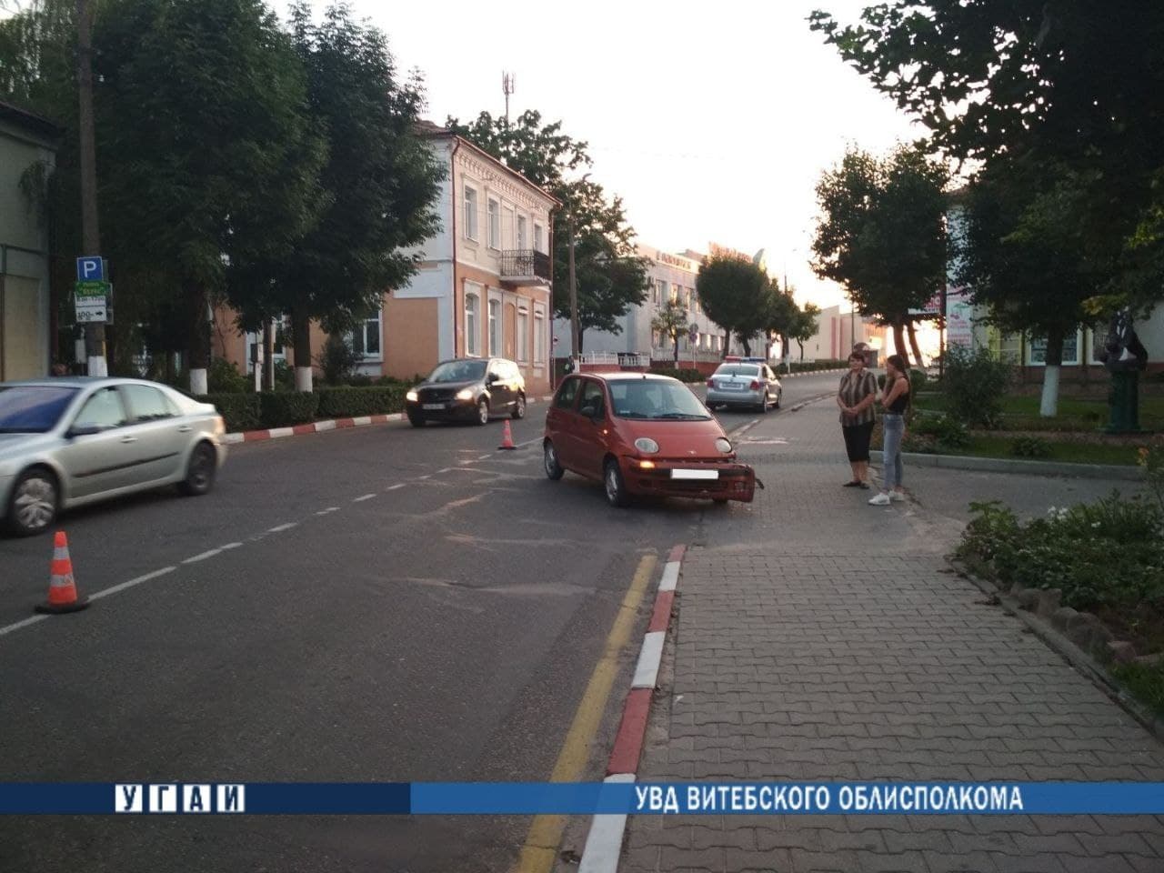 ДТП в Глубоком: мотоцикл столкнулся с "Daewoo Matiz"