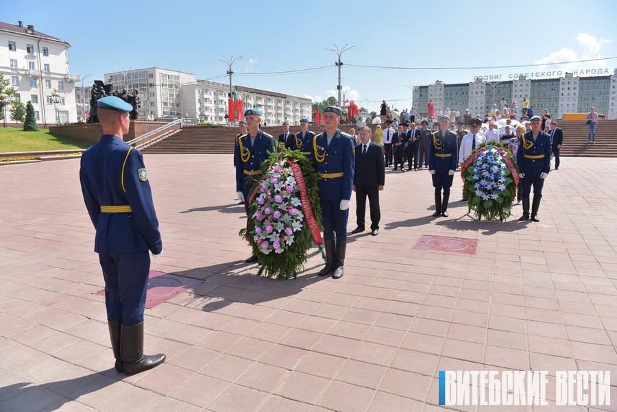 Витебск отметил 76-ю годовщину освобождения от немецко-фашистских захватчиков