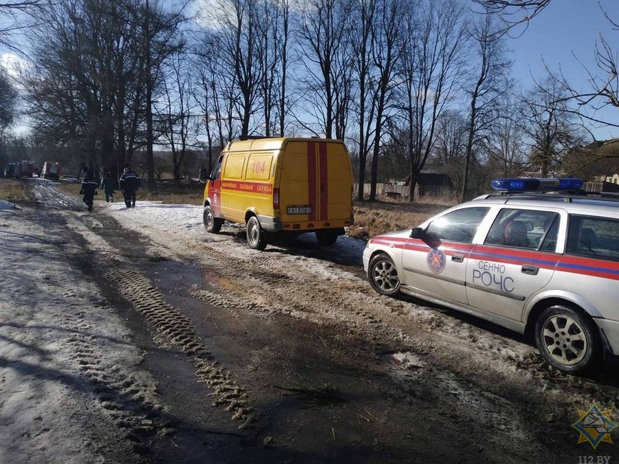 На пожаре в Сенненском районе работники МЧС спасли пенсионера