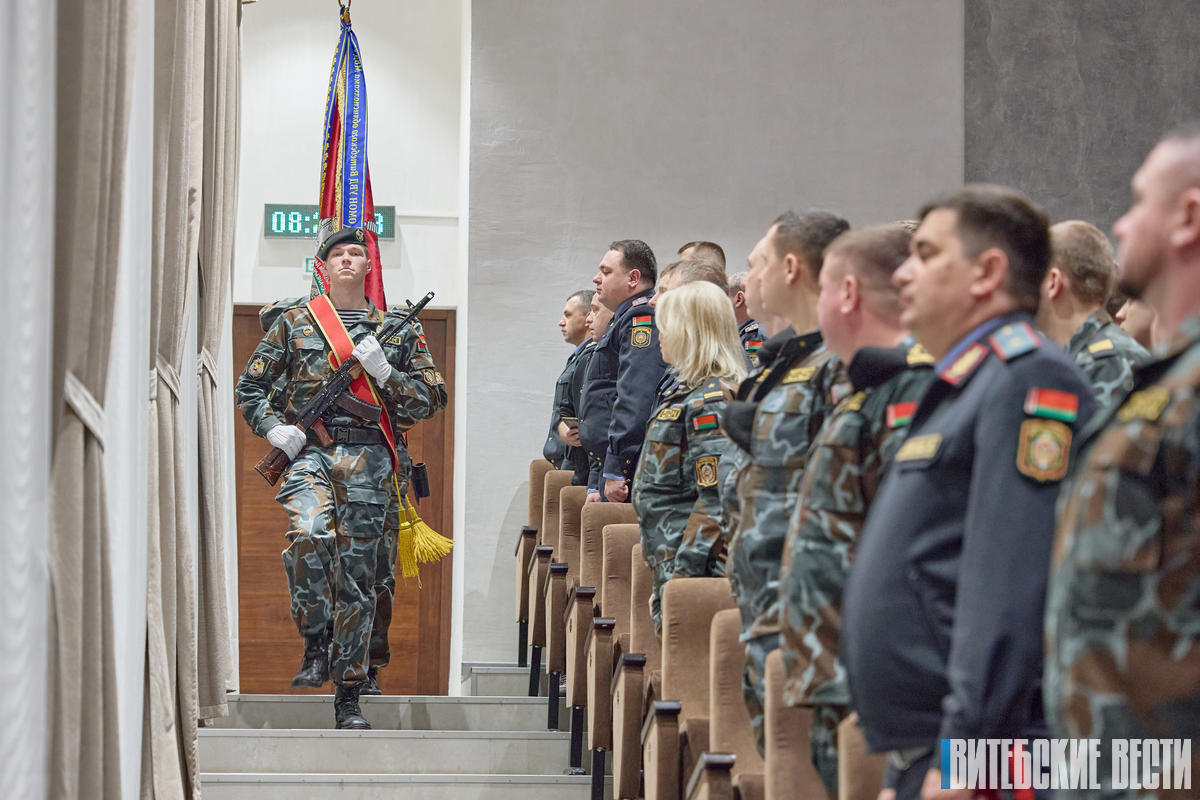 В УВД облисполкома торжественно отметили 30-летие со дня образования витебского ОМОН