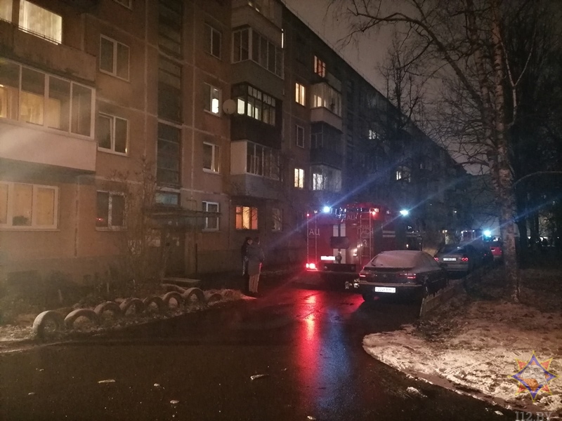 В Витебске горела квартира в многоэтажке, потребовалась эвакуация жильцов