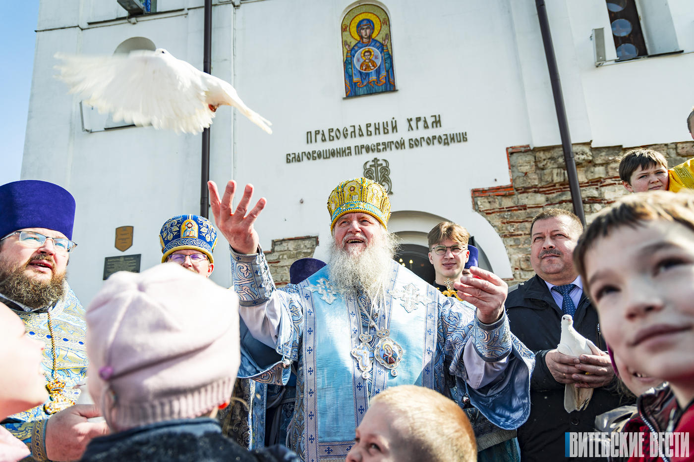 ФОТОФАКТ: Торжественное богослужение по случаю Благовещения прошло в Витебске