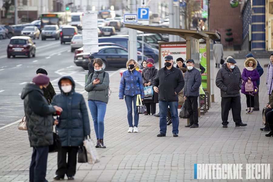 ФОТОФАКТ: Витебск переходит на масочный режим