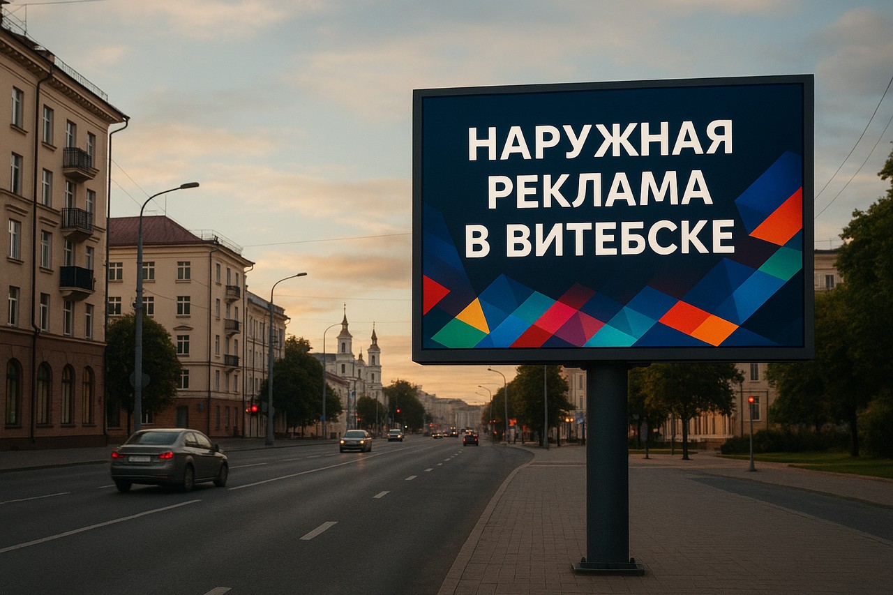 Наружная реклама в Витебске: доступно, эффективно, с гарантией результата