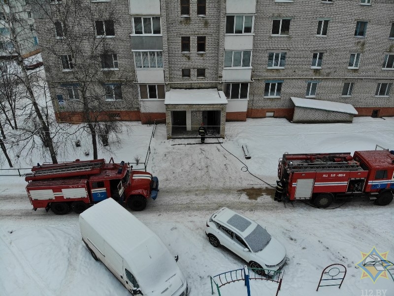 В Орше из горящей многоэтажки эвакуировали 25 человек