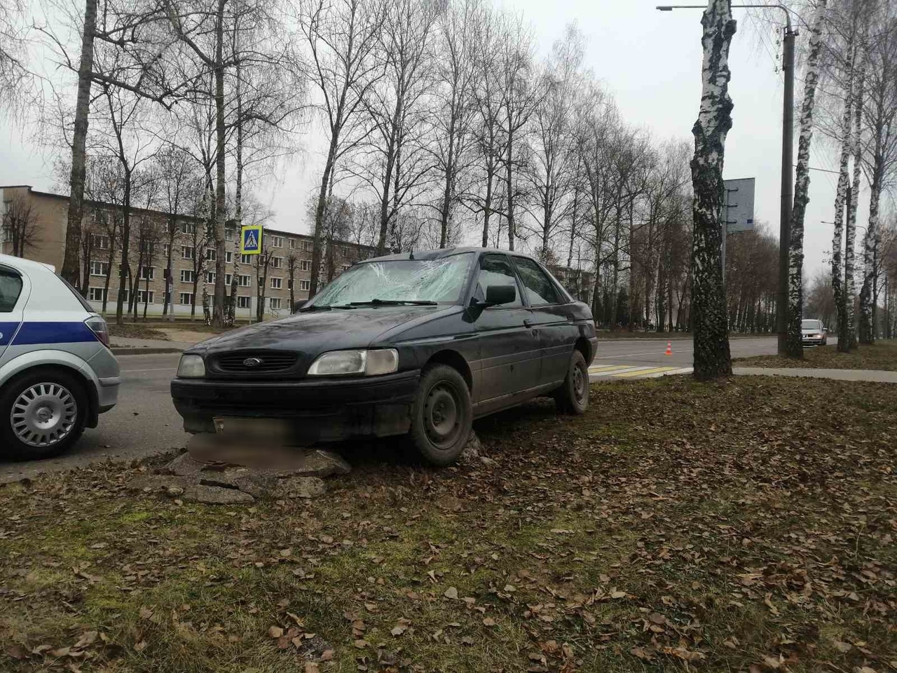 В Новополоцке на зебре иномарка сбила пешехода