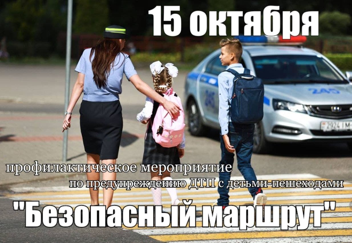 15 октября ГАИ Витебской области проведет профилактическое мероприятие "Безопасный маршрут"