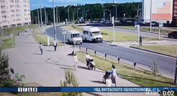 В Витебске сегодня вечером ребенок-велосипедист на глазах у матери врезался в автомобиль