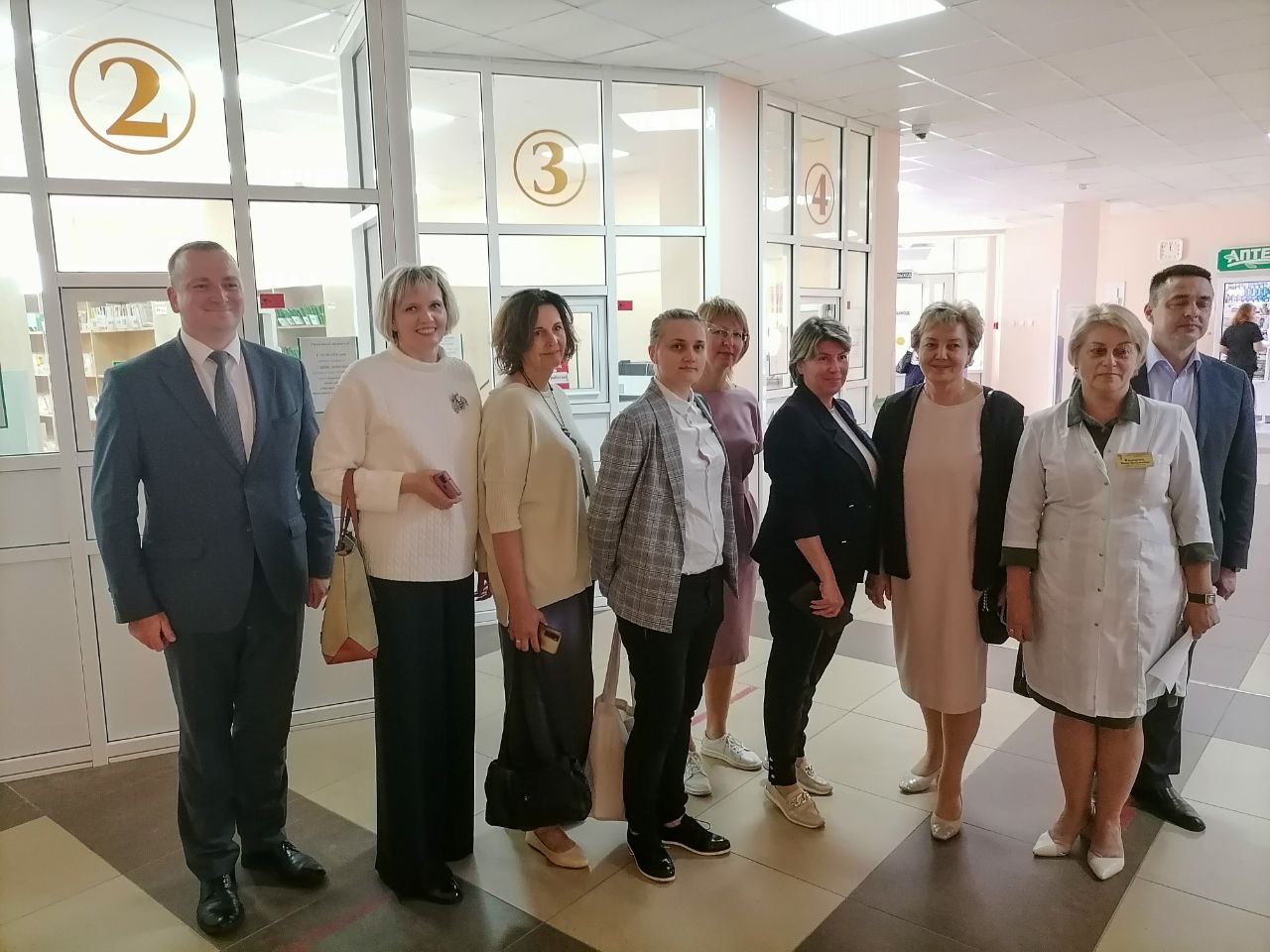 Фотофакт: Делегация Псковской области посетила Витебскую городскую центральную поликлинику