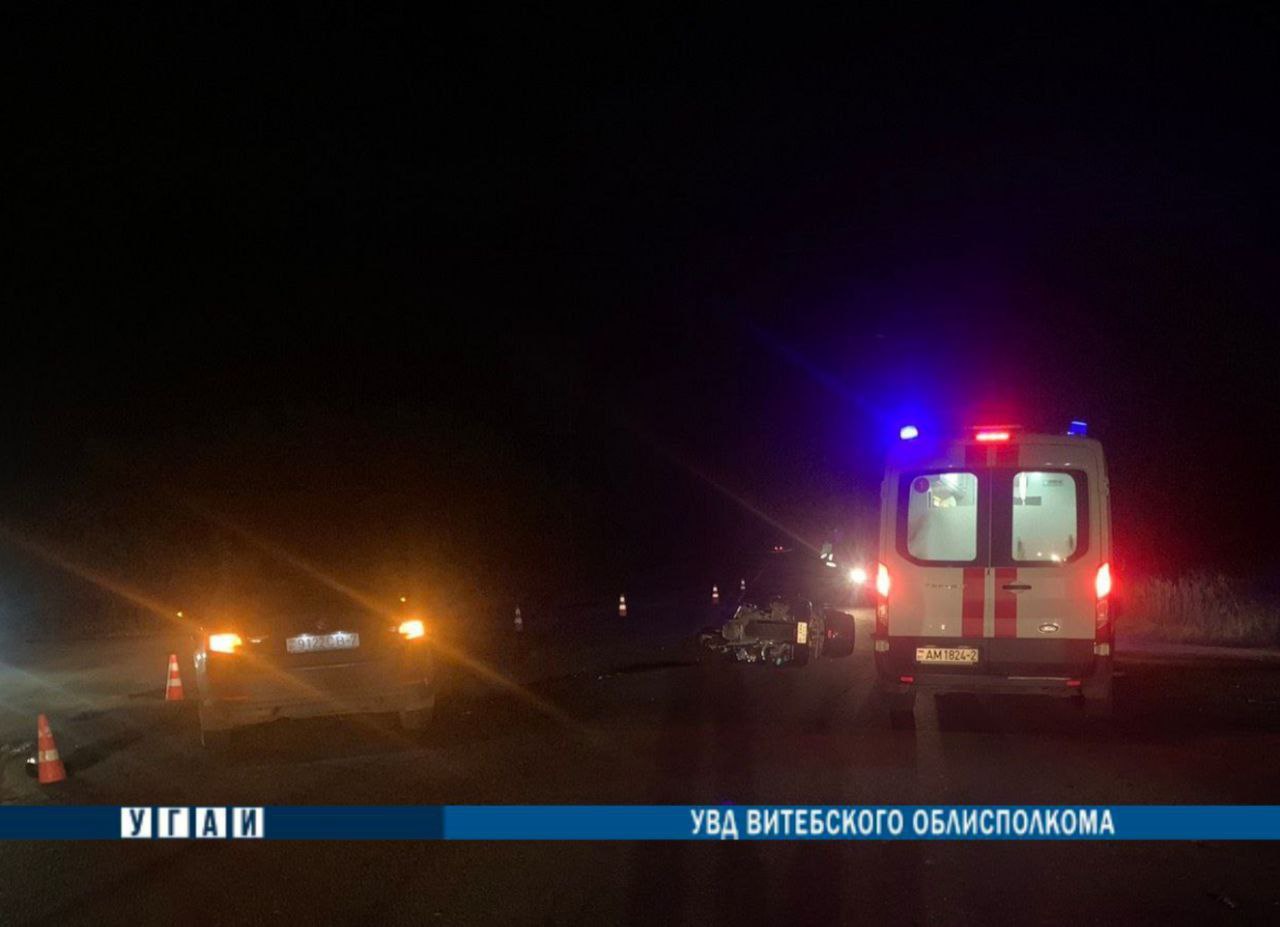 Авария в Полоцком районе: столкнулись мотоцикл и легковушка