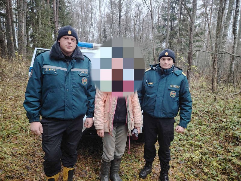 В Россонском районе спасатели помогли выйти из леса заблудившейся женщине