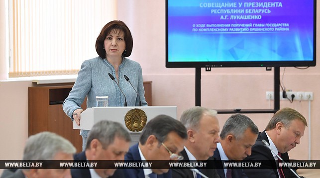 Кочанова: из 126 поручений Президента по развитию Оршанского района выполнено 87