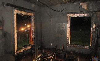 В результате пожара в Докшицком районе погиб мужчина