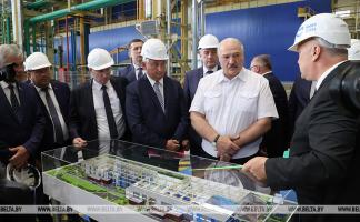 Александр Лукашенко посещает Миорский металлопрокатный завод
