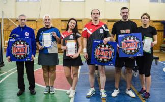 В Октябрьском районе Витебска прошли соревнования по настольному теннису среди трудовых коллективов