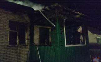 В Лиозно в результате пожара жилого дома пострадал пенсионер