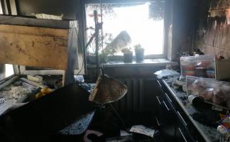 На пожаре в Витебске едва не погиб мужчина