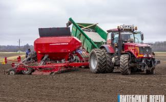В Витебской области на 8 мая под ранние зерновые и зернобобовые засеяно 78% от плана