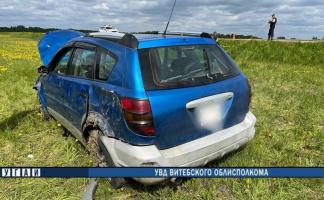 В Витебском районе в аварии пострадала водитель легкового автомобиля