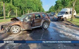 Лобовое столкновение в Новополоцке: пострадали водители