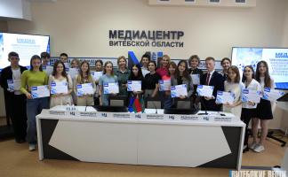 В Медиалаборатории Витебской области торжественно завершили первый год обучения юные журналисты и блогеры