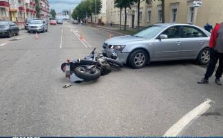 ДТП в Полоцке: пострадал мотоциклист