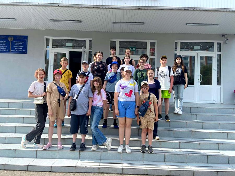 В гимназии №3 Витебска открыты четыре смены оздоровительных лагерей, в которых отдохнут 110 учащихся