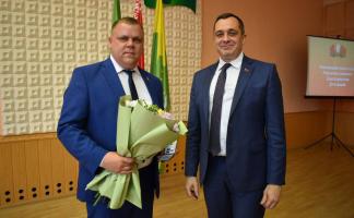Александр Субботин представил активу Россонского райисполкома нового председателя Алексея Гарбуля