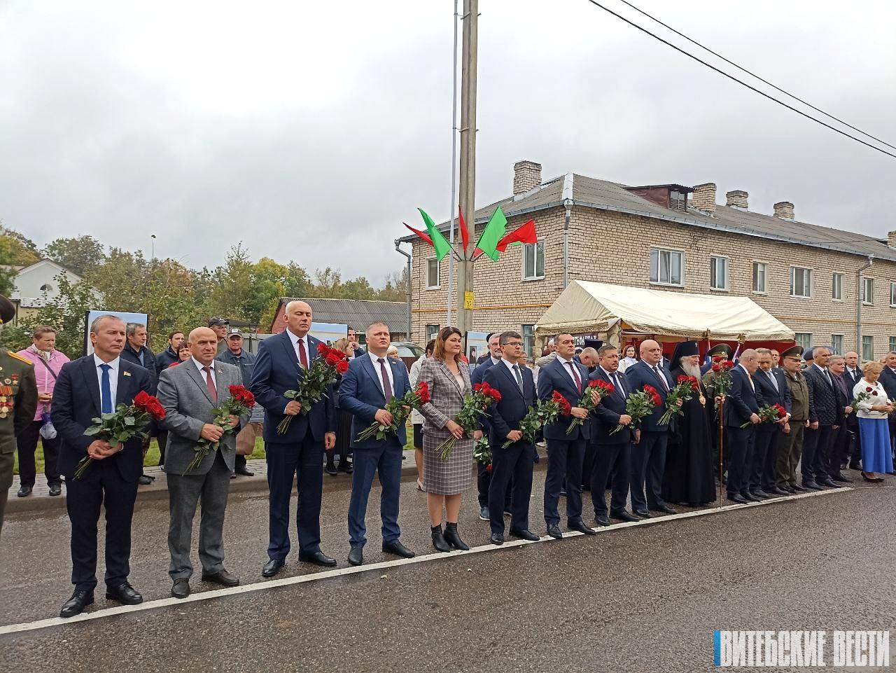 В Бешенковичах состоялось торжественное открытие бюста Героя Советского Союза