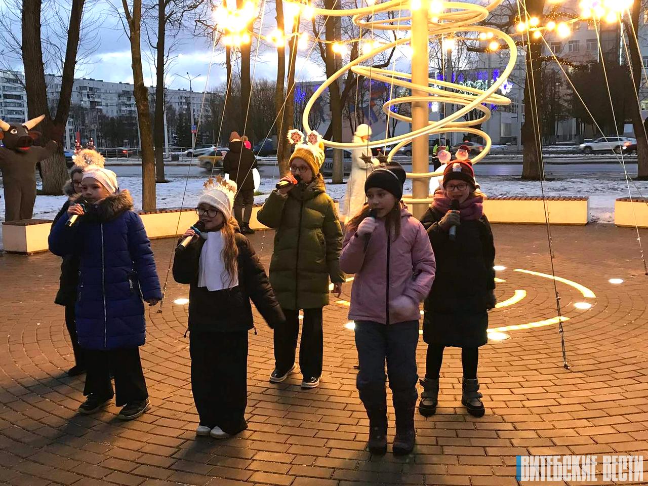 В Витебске прошёл районный праздник «Новогодний калейдоскоп»