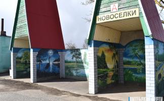 Механизатор из Поставского района в свободное время пишет сельские пейзажи на стенах хозпостроек