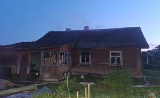 В Сенненском районе при пожаре дома погиб хозяин