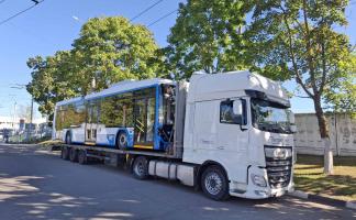 В Витебск поступили новые троллейбусы с уникальной для города оснасткой салона