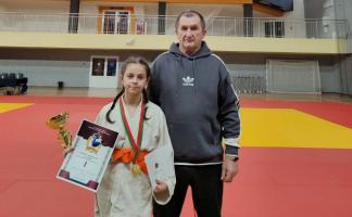 11-летняя Виктория Хрупакова из Витебска стала лучшей дзюдоисткой Беларуси в своей возрастной группе
