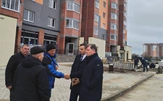 Александр Студнев и Дмитрий Петруша проинспектировали ход строительства многоквартирных жилых домов в Орше