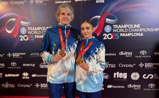 Воспитанники витебской СДЮШОР №1 победили в смешанных синхронных прыжках на батуте на чемпионате мира