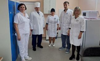 Профсоюз помог с обустройством комнат приема пищи для медработников Новолукомльской ЦРБ